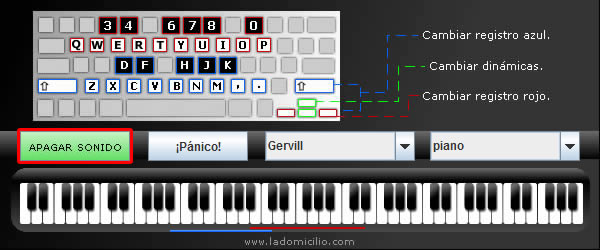Piano virtual botÃ³n inicio